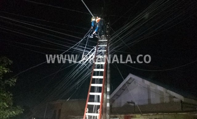 Kabel Listrik Terbakar di Batu Ampar, Balikpapan
