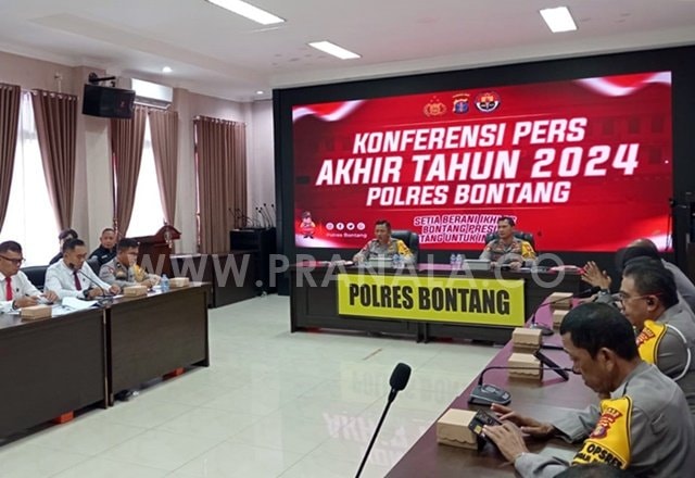 Selama 2024, Polres Bontang Ungkap Kasus Korupsi Pengadaan Labkesda, Narkoba, hingga Pencabulan
