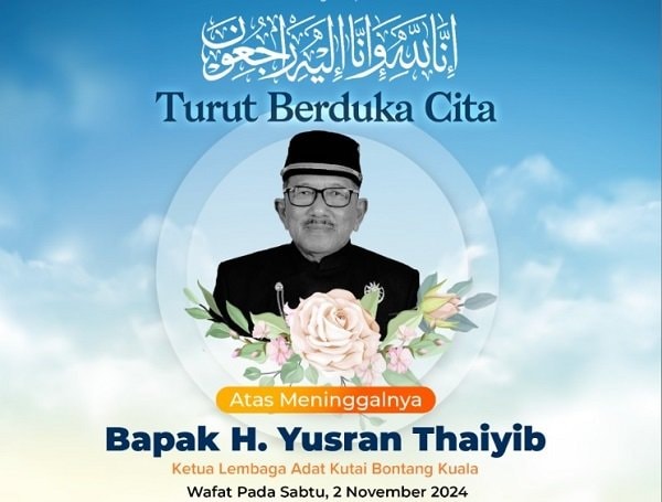 Pionir Sejarah Bontang, Ketua Lembaga Adat Kutai Yusran Thaiyib Tutup Usia