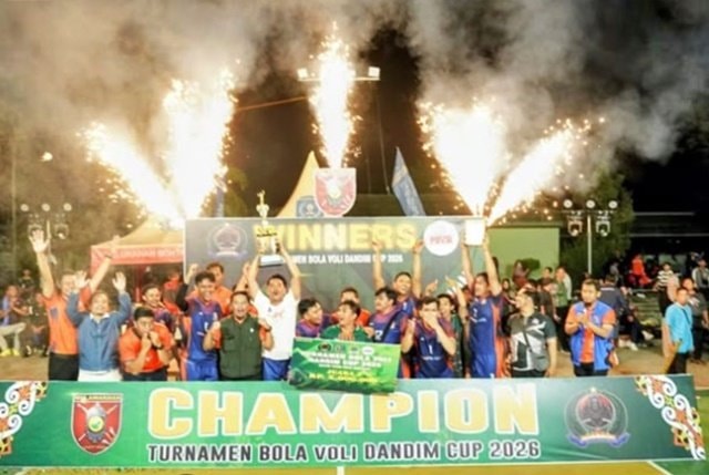 Ribuan Warga Bontang Padati Final Dandim Cup 2026, Erista dan Pupuk Kaltim Rebut Gelar Juara