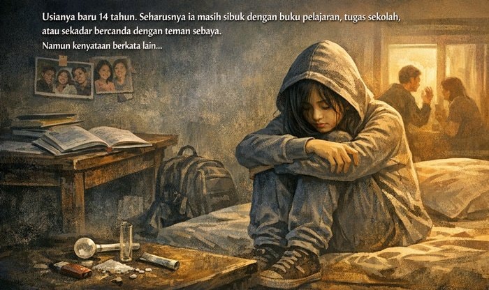 Dari Jam Tangan Rp80 Juta ke Rehabilitasi, Cerita Pilu Remaja Putri 14 Tahun di Bontang Kaltim Terjerat Sabu