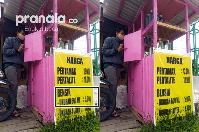 Niatnya Menolong Orang, Jual Bensin Eceran Sebotol Air Mineral 600 ML