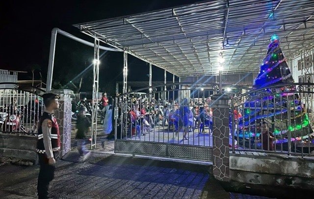Ibadah Lebih Tenang, Polisi Jaga Gereja-Gereja di Kutim Jelang Natal