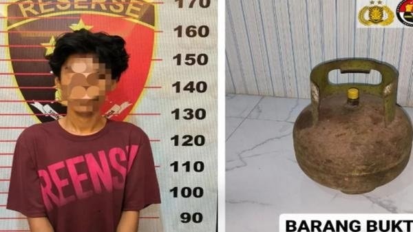Pemuda Pengangguran di Samarinda Curi Tabung Gas 3 Kilogram, Terancam 5 Tahun Bui