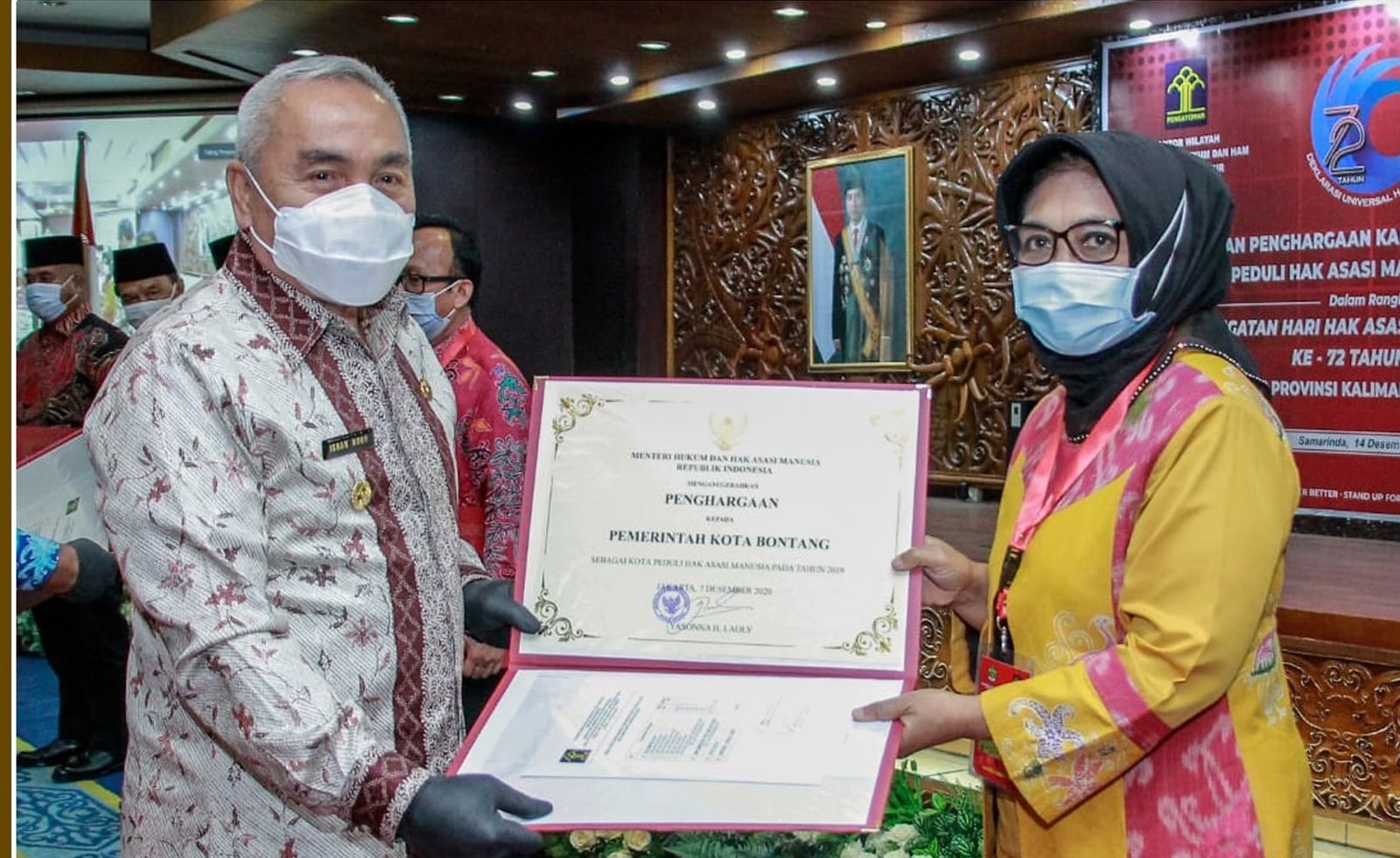 Tujuh Kabupaten/Kota di Kaltim Dianugerahi Penghargaan HAM