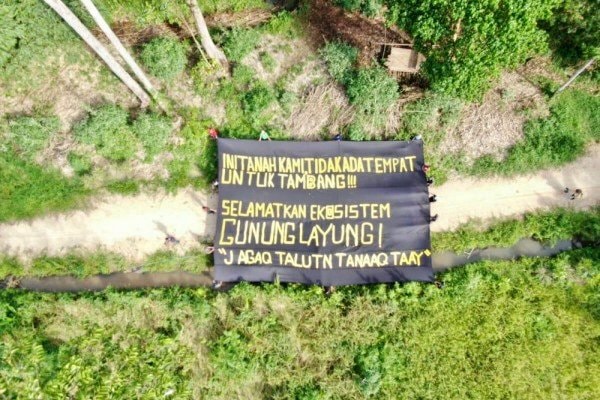 Empat Kampung Tolak Tambang di Gunung Layung, Kutai Barat