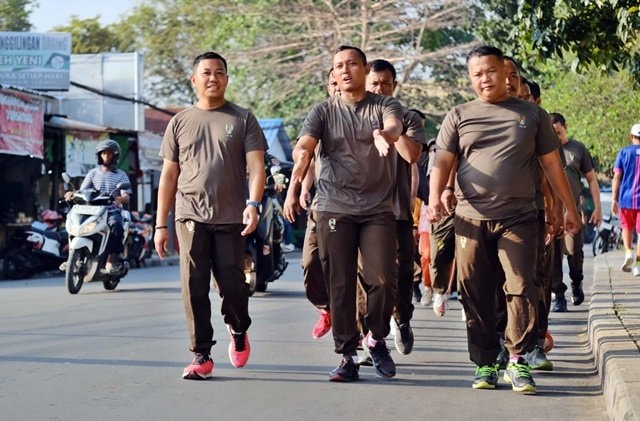 Olahraga Rutin, Jaga Kesiapan Prajurit Kodim Bontang