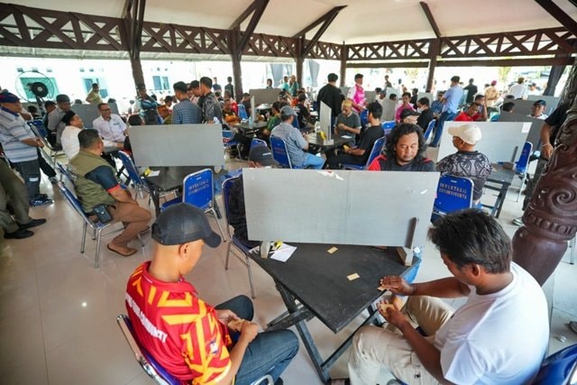 Ratusan Warga Bontang Berebut Prestasi di Domino Dandim Cup I 2026