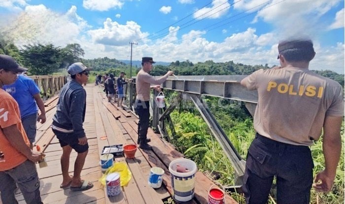Jembatan Bailay Rantau Pulung Direnovasi, Akses ke Sangatta Utara Kutim Aman