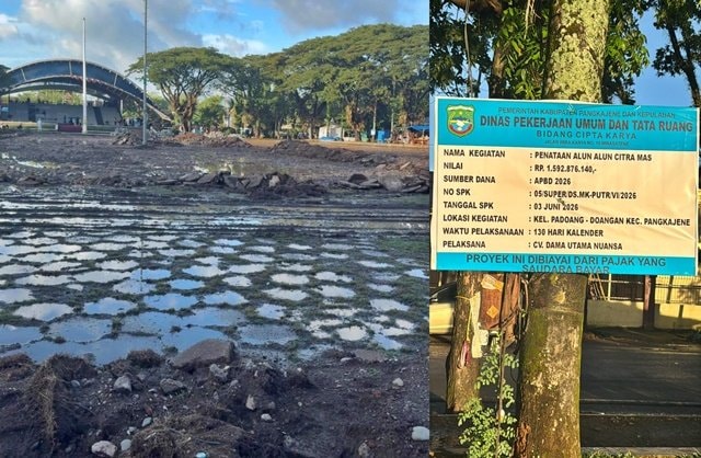 Sambut MTQ Korpri Nasional 2026, Alun-Alun Citra Mas Pangkep Dipoles Rp1,59 Miliar