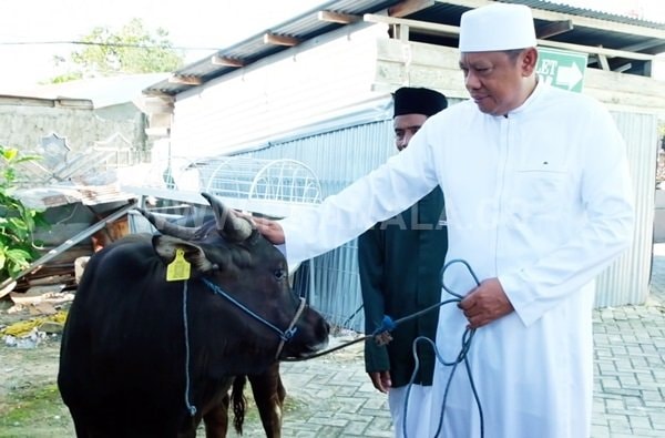 Wali Kota Bontang Salat Iduladha sekaligus Berkurban di Masjid Agung Al Hijrah