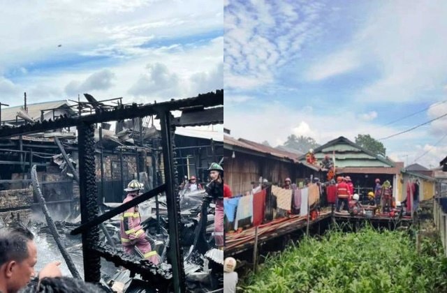 Kebakaran Samarinda Seberang: Warga Panik Dengar Ledakan, 5 Rumah Hangus