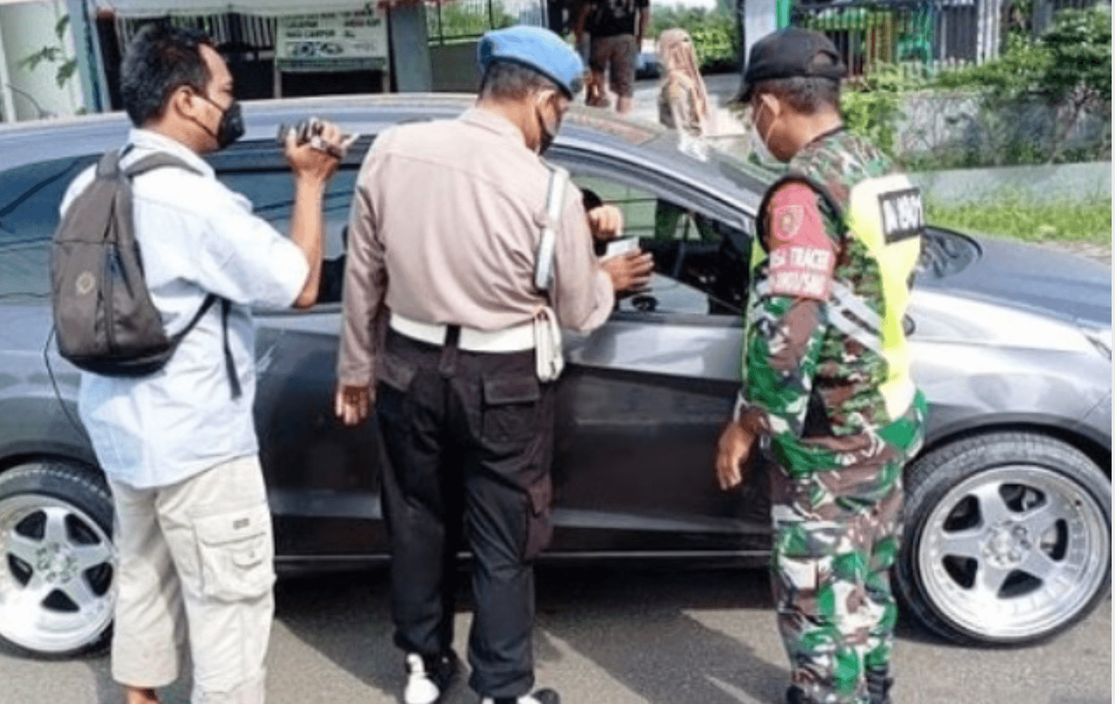 Aparat Perketat Jalur Masuk di Samarinda Seberang