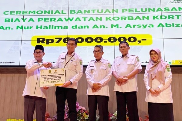 Rp76 Juta untuk Korban KDRT, Pemkab Kutim dan Baznas Hadir saat Paling Genting