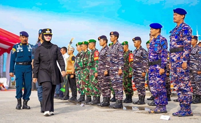 Wali Kota Bontang Pimpin Apel Posko Angkutan Lebaran, Lepas Kapal Mudik di Pelabuhan Lok Tuan