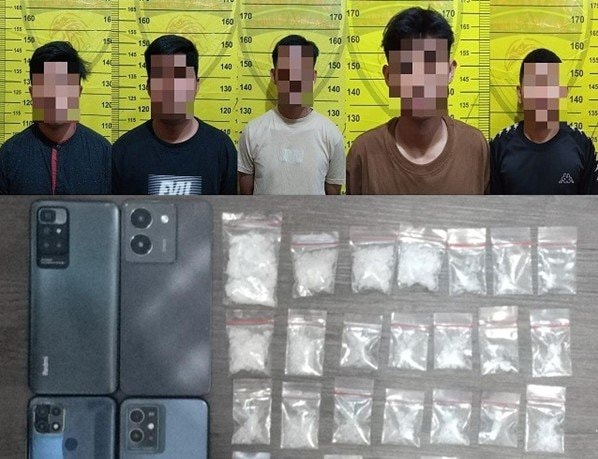 Pesta Sabu saat Ramadan, Lima Pria Dibekuk di Hotel