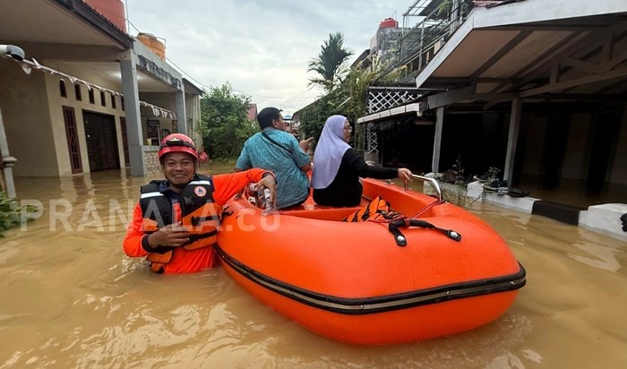 Air Capai Satu Meter, Puluhan Warga Bontang Permai Terpaksa Mengungsi di Masjid dan Rumah Kerabat