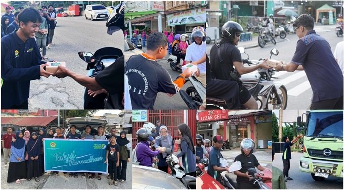 LDII Kota Bontang Bagikan 600 Paket Takjil di Lima Titik, Libatkan Generasi Muda
