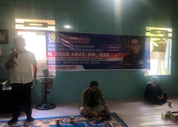 Agus Aras Reses di Bengkal Ilir, Warga Minta Beasiswa Kaltim Tuntas