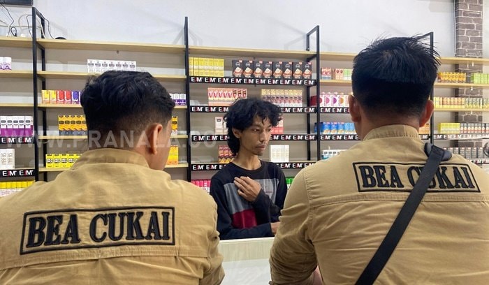 Toko Vape di Bontang jadi Target Razia Bea Cukai dan BNN, Ini Hasilnya