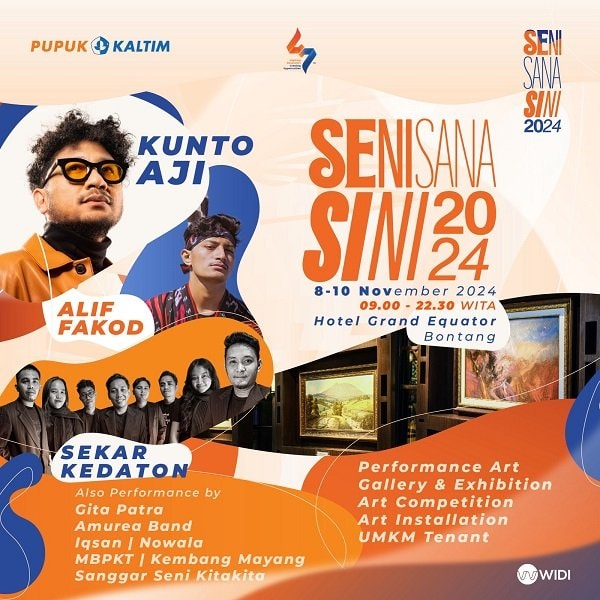 Menggali Potensi Kreatif di Seni Sana Sini 2024, Panggung Kolaborasi Seniman Bontang