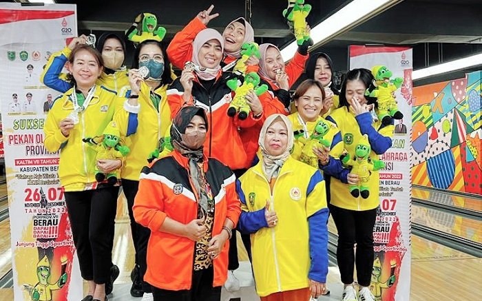 Boling Sumbang Emas untuk Bontang dari Nomor Tanding Trio Putri