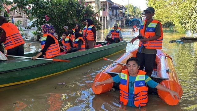 Lima Desa di Bengalon Kutim Terendam Banjir, Warga Diminta Waspada Buaya