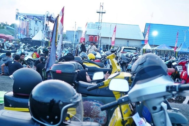 Ribuan Vespa 'Kepung' Samarinda, Bukti Solidaritas Tanpa Sekat