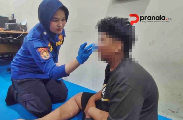 Detik-Detik Bocah 12 Tahun Tersungkur di Depan Mako Damkar Bontang
