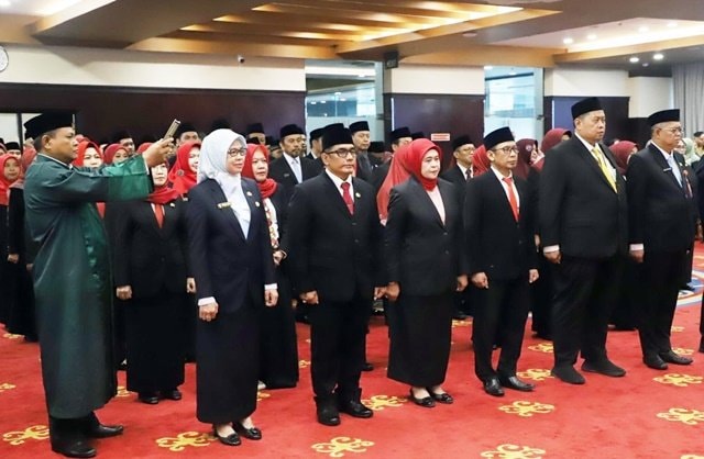 91 Pejabat Pemprov Kaltim Dilantik, 7 Diantaranya Pejabat Pimpinan Tinggi Pratama