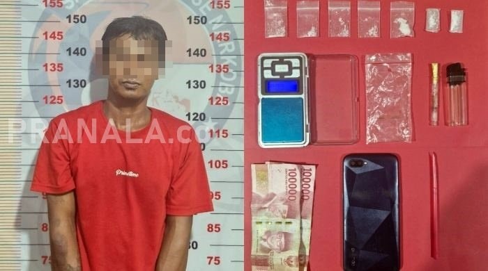 Grebek Hotel di Bontang, Pria asal Tanjung Laut Simpan 7 Paket Sabu