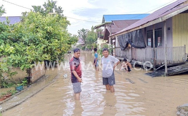 Banjir Terjang Kelurahan Gunung Telihan Bontang, 34 KK Terdampak