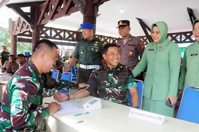 Bakti Kesehatan Hari Juang TNI AD ke-80 di Kodim 0908/Bontang Diserbu Warga