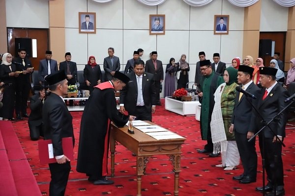Tiga Pimpinan DPRD Bontang Periode 2024-2029 Resmi Dilantik