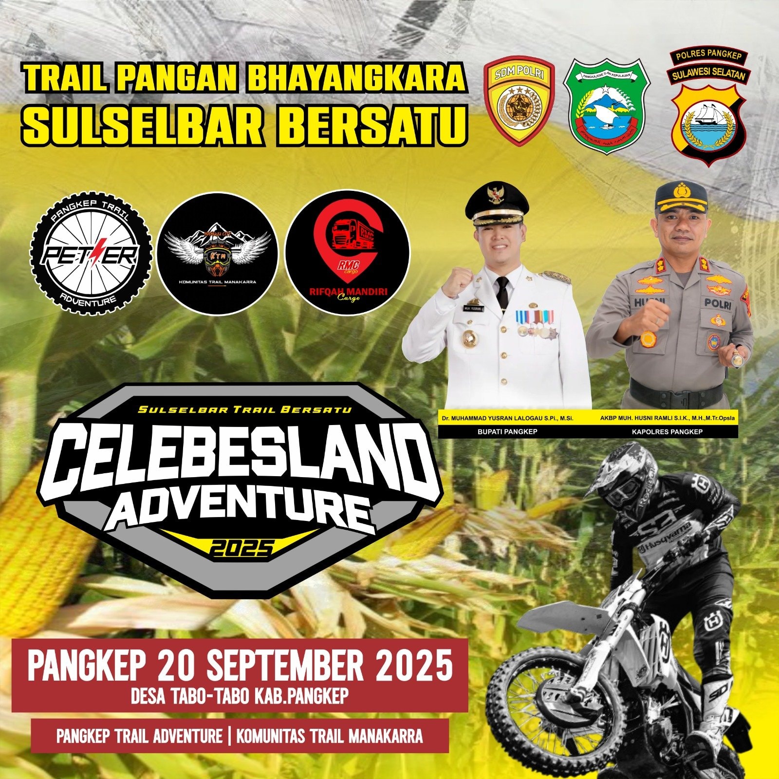 Komunitas Trail Sulsel–Sulbar Bersatu, Dukung Program Ketahanan Pangan