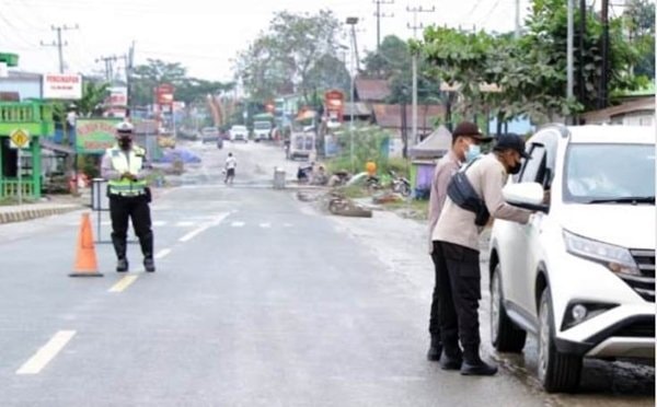 Catat! Ini Pos Penyekatan Lalu Lintas di Samarinda