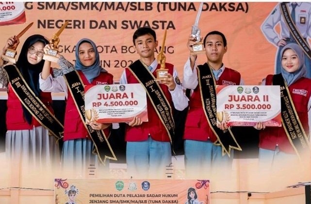 SMAN 2 Bontang Borong Juara Duta Pelajar Sadar Hukum 2026