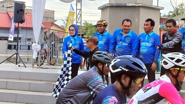 Puluhan Komunitas Sepeda di Bontang Ramaikan Kebon Pakde 2024