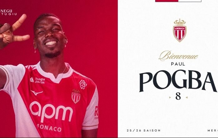 Paul Pogba Resmi Gabung AS Monaco, Menangis saat Teken Kontrak