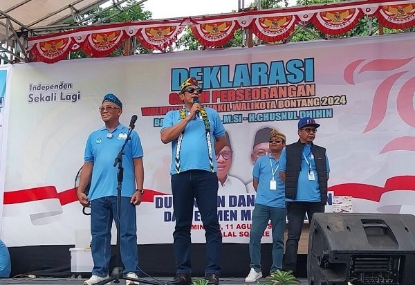 Meski Jalur Independen, Deklarasi Basri-Dhihin Dihadiri Puluhan Ribu Massa
