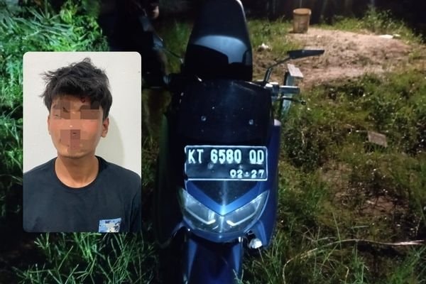 Motor Driver Ojol Bontang Dibawa Kabur, Dibekuk di Jalan Poros Samarinda-Bontang