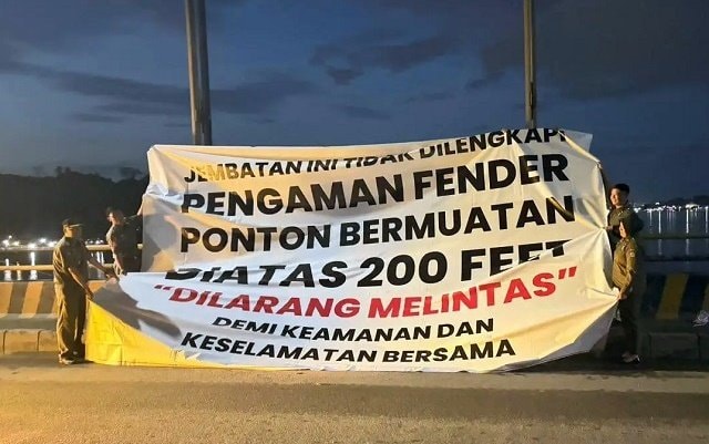 Ditabrak Tongkang Dua Kali, Gubernur Kaltim Sarankan Tutup Sementara Akses Jembatan Mahulu
