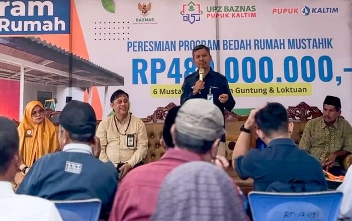 Bedah Rumah dari Zakat, UPZ Pupuk Kaltim Serahkan 3 Hunian Layak untuk Warga Guntung