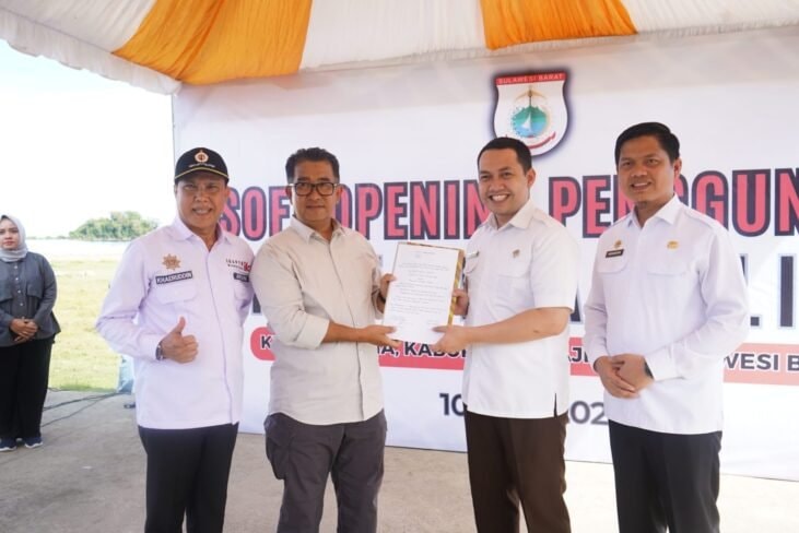 Pj Gubernur Sulbar Resmikan Rest Area Palipi Majene