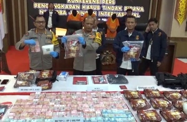 Polda Kaltim Ciduk Pengedar Sabu asal Malaysia