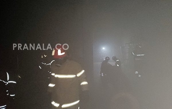 Gedung Dispopar Bontang Terbakar saat Pelantikan IOSKI, Diduga Akibat Panel Listrik