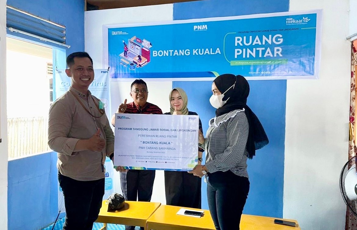 PT PNM Bantu 16 Bocah Bontang Kuala Dapat Akses Pendidikan Gratis