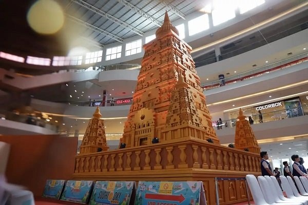 Miniatur Candi Mahabodhi Tertinggi di Indonesia Resmi Hadir di Samarinda