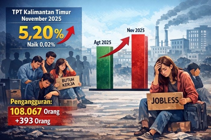 Pengangguran Kaltim Bertambah, Lulusan SMK Tertinggi