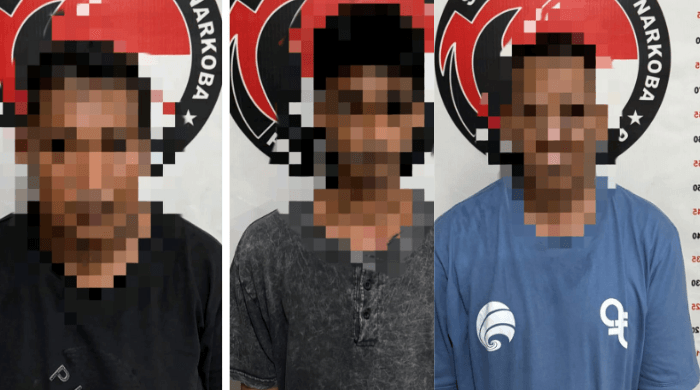 Detik-Detik Polres Berau Tangkap Bandar dan Kurir Sabu di Kelurahan Bugis